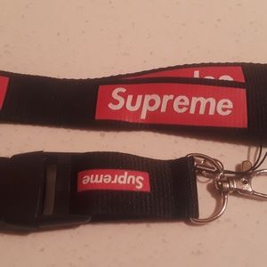 Supreme lanyard keychain